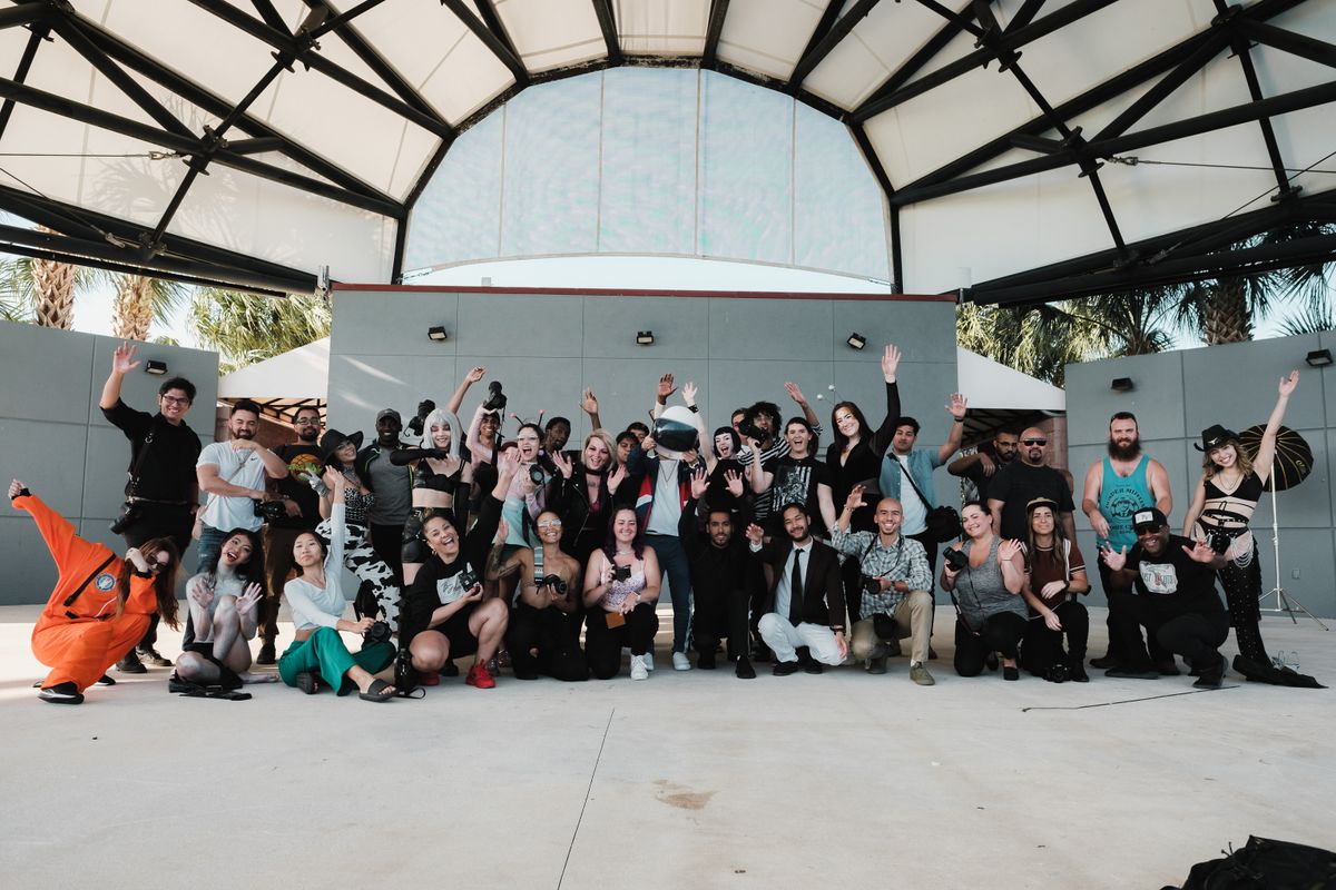 Diverse group of people smiling together